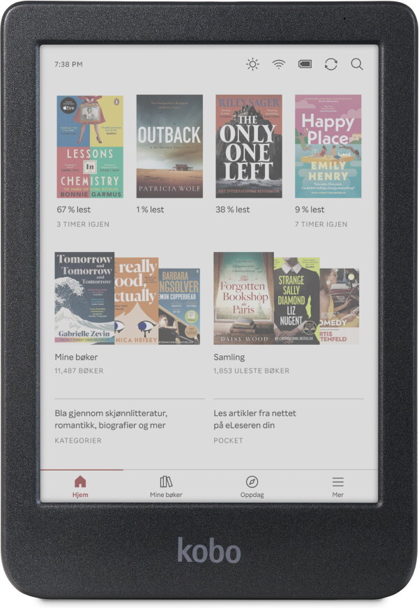 Kobo Clara Colour 6" 16GB - Svart (Fyndvara klass 1)