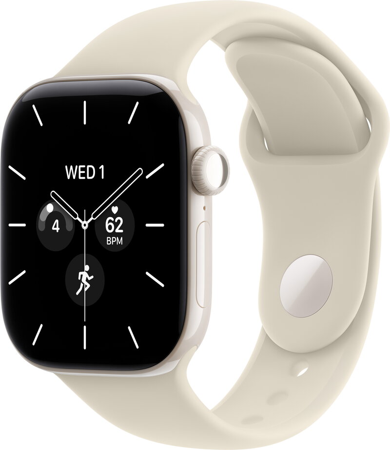 Apple Watch Series 12 (47mm) L Keramik Milanese eSIM Pärlvit