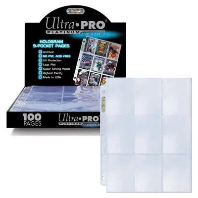 Product Image for Ultra Pro 9-Pocket Pages Platinum (100st) - Pärmar & Plastfickor | Webhallen