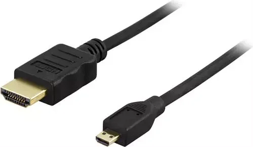 Product Image for Deltaco HDMI till Micro HDMI-kabel / 3m - Svart - HDMI -> Mini/Micro | Webhallen