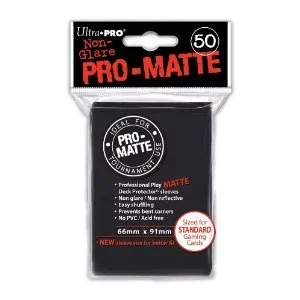 Product Image for Ultra Pro - Pro Matte Black (50st) - Standard Sleeves | Webhallen