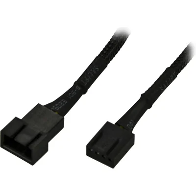 Product Image for Akasa förlängningskabel för 4-pins PWM-fläktar 0,3m (Svart) - Fläktstyrning | Webhallen