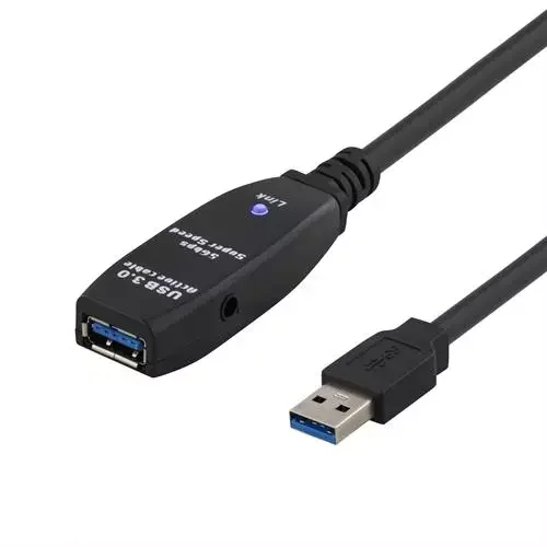 Product Image for Deltaco aktiv USB 3.0-förlängningskabel - 5m - USB-förlängningskabel A -> A(F) | Webhallen