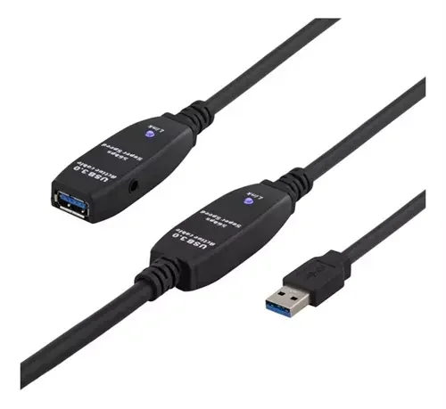 Product Image for Deltaco aktiv USB 3.0-förlängningskabel - 10m - USB-förlängningskabel A -> A(F) | Webhallen