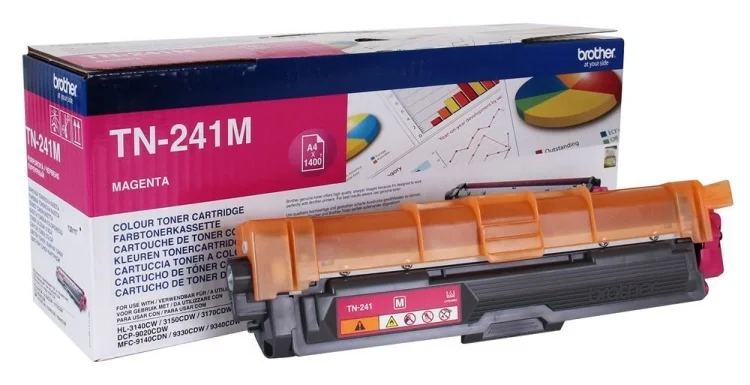 Product Image for Brother TN-241M Magenta - 1400 sidor - Toner till skrivare | Webhallen