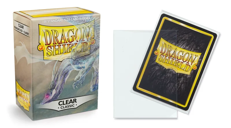 Product Image for Dragon Shield Standard Sleeves Clear 63x88 (100 in box) - Standard Sleeves | Webhallen