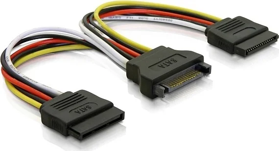 Product Image for Deltaco Y-strömadapter för 15-pin SATA-ström