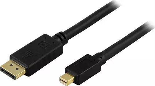 Deltaco DisplayPort till Mini-DisplayPort-kabel 3m - Svart