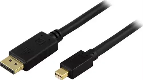 Product Image for Deltaco DisplayPort till Mini-DisplayPort-kabel 3m - Svart
