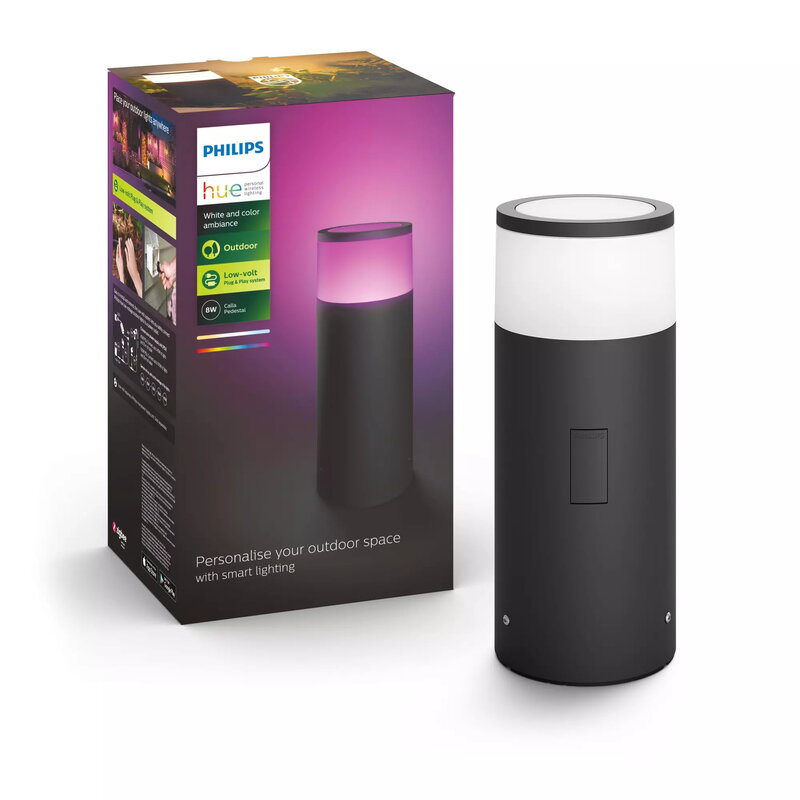 Philips Hue White and Color Ambience Calla Piedestal tilläggslampa för utomhusbruk 8W / LowVolt (24