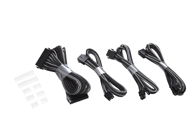 Phanteks Extension Cable Combo Pack - Svart/Grå
