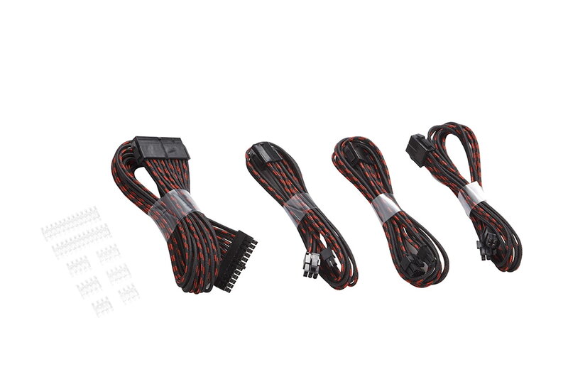 Phanteks Extension Cable Combo Pack - Svart/Röd