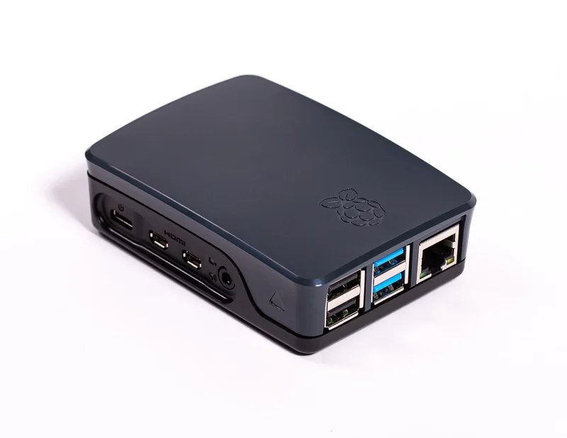 Product Image for Raspberry Pi 4 Case Black/Grey - Skal och laddare | Webhallen