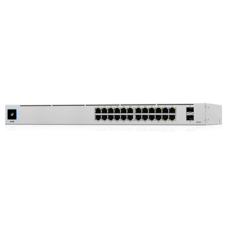Product Image for Ubiquiti UniFi USW-24 - 24 ports Gigabit Switch / SFP / PoE - Nätverksswitch | Webhallen