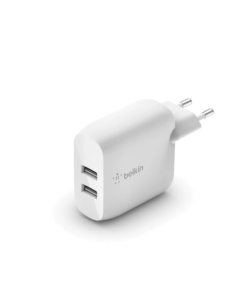 Product Image for Belkin - Dubbel USB-A Väggladdare, 2 x 12W