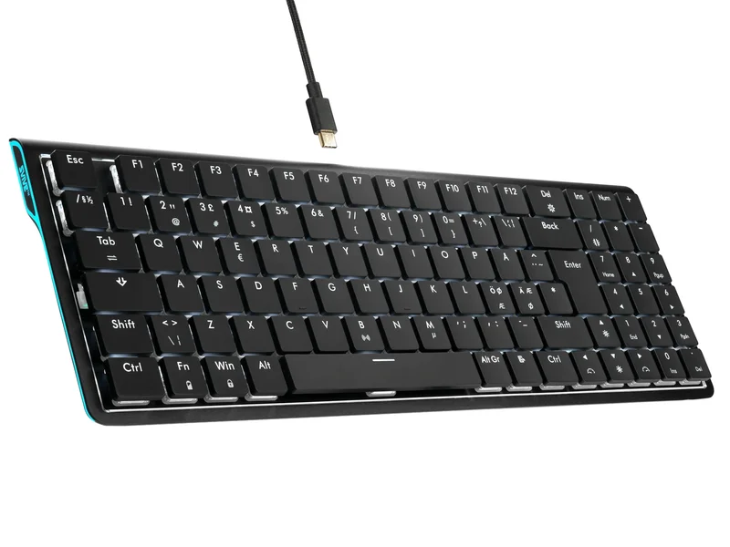 Product Image for Svive Triton Ultrathin RGB (Red) - Svart - Gamingtangentbord | Webhallen