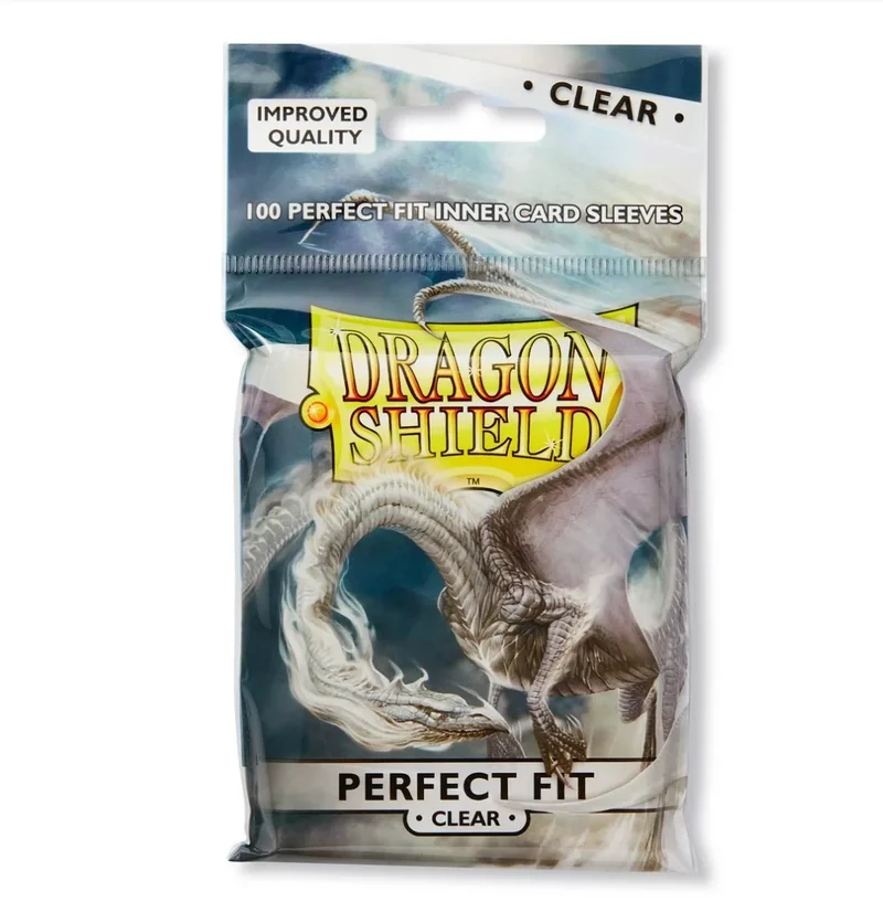 Product Image for Dragon Shield Perfect Fit Toploader Sleeve (100-pack) - Standard Sleeves | Webhallen