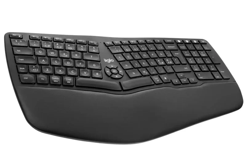 Product Image for iiglo ERGO Trådlöst Ergonomiskt Tangentbord - Trådlösa | Webhallen