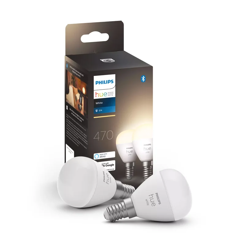 Product Image for Philips Hue White Luster 5,7W / E14 / 2-pack - Belysning | Webhallen