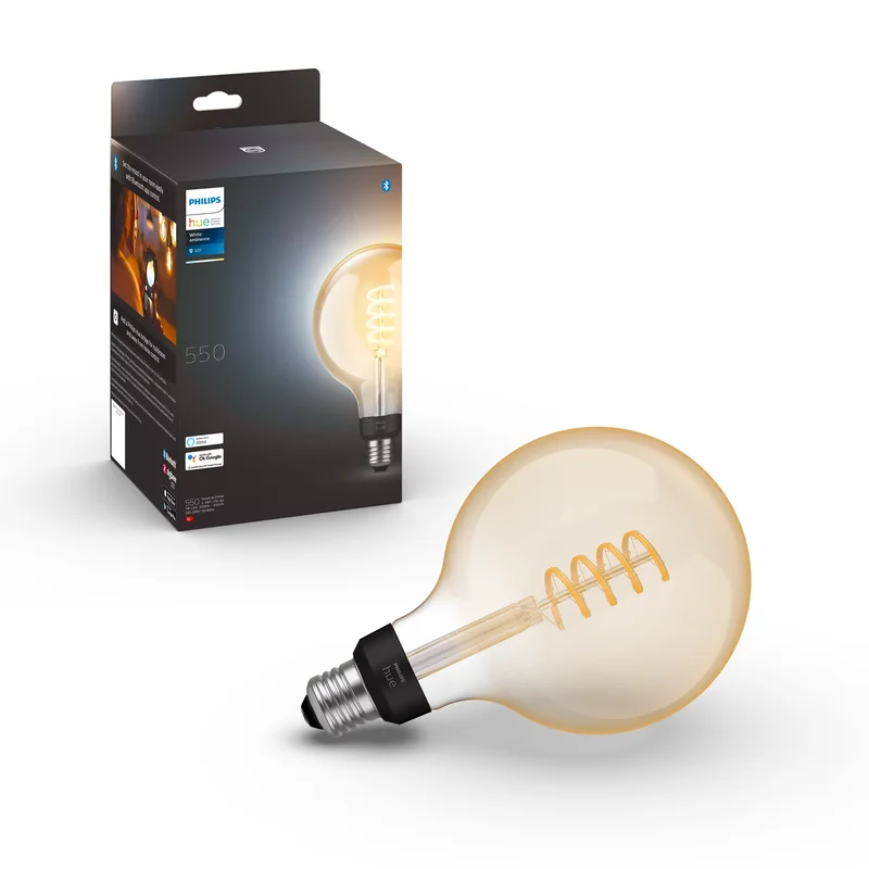 Product Image for Philips Hue White Ambience Filament 7W / G125 / E27 / 1-pack - Belysning | Webhallen