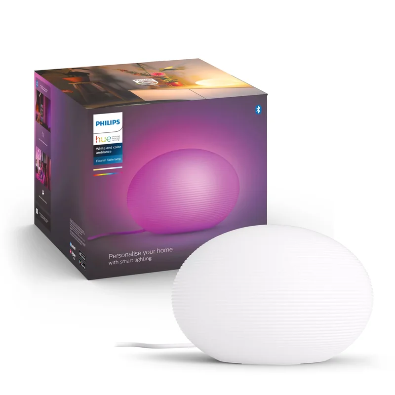 Product Image for Philips Hue Hue White and Color Ambiance Flourish bordslampa 9,5W / 230V / Vit - Philips Hue Armaturer | Webhallen