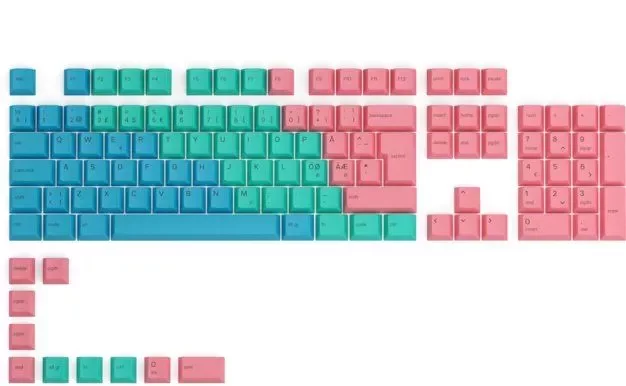 Product Image for Glorious GPBT Keycaps ISO NOR-Layout (114st) - Pastell