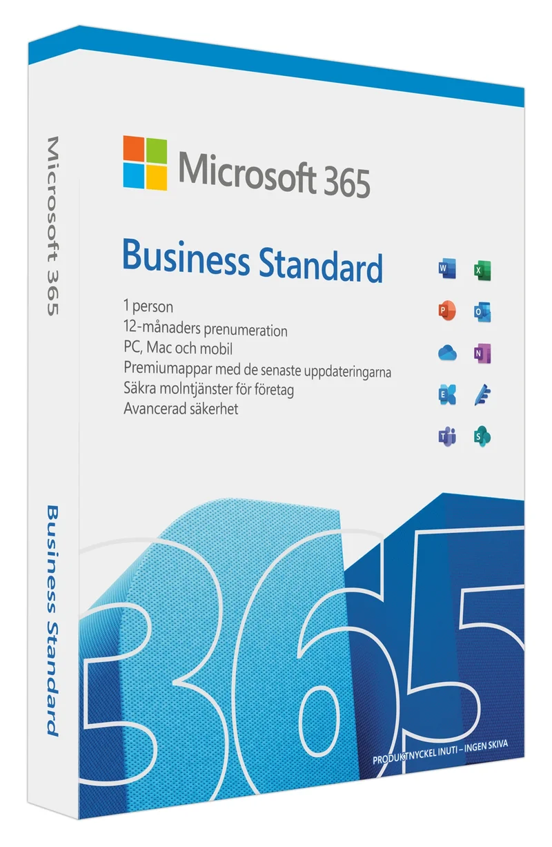 Product Image for Microsoft 365 Business Standard -1 år / 1 person - Office | Webhallen