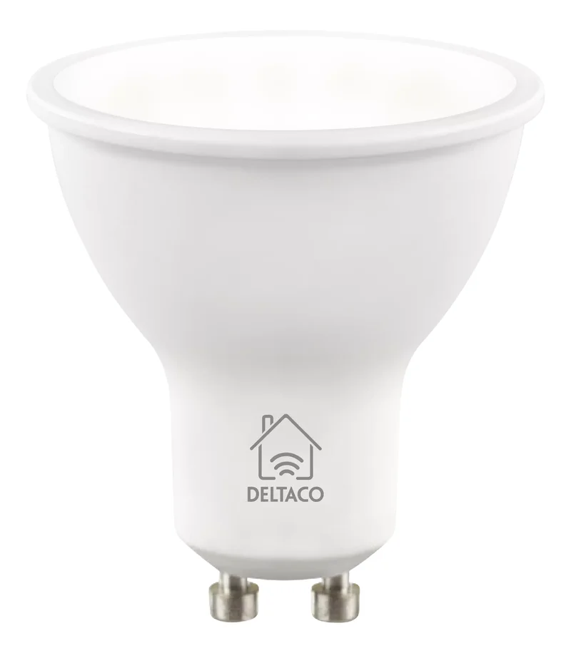 Product Image for Deltaco Smart Home LED-lampa GU10 / WiFi / 4.5W / 2700K-6500K / Dimbar - Belysning | Webhallen