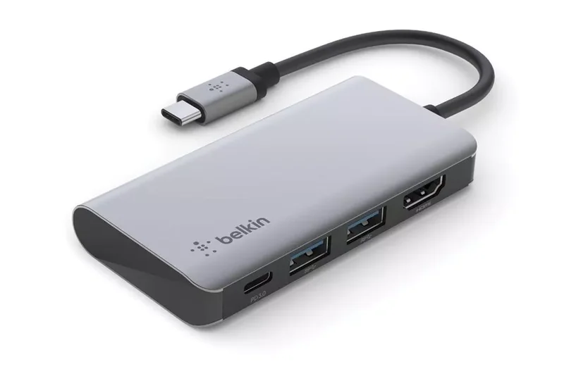 Product Image for Belkin Multiport Hub - USB C 4-in1 med 100W PD laddningsport - USB-Hubbar | Webhallen