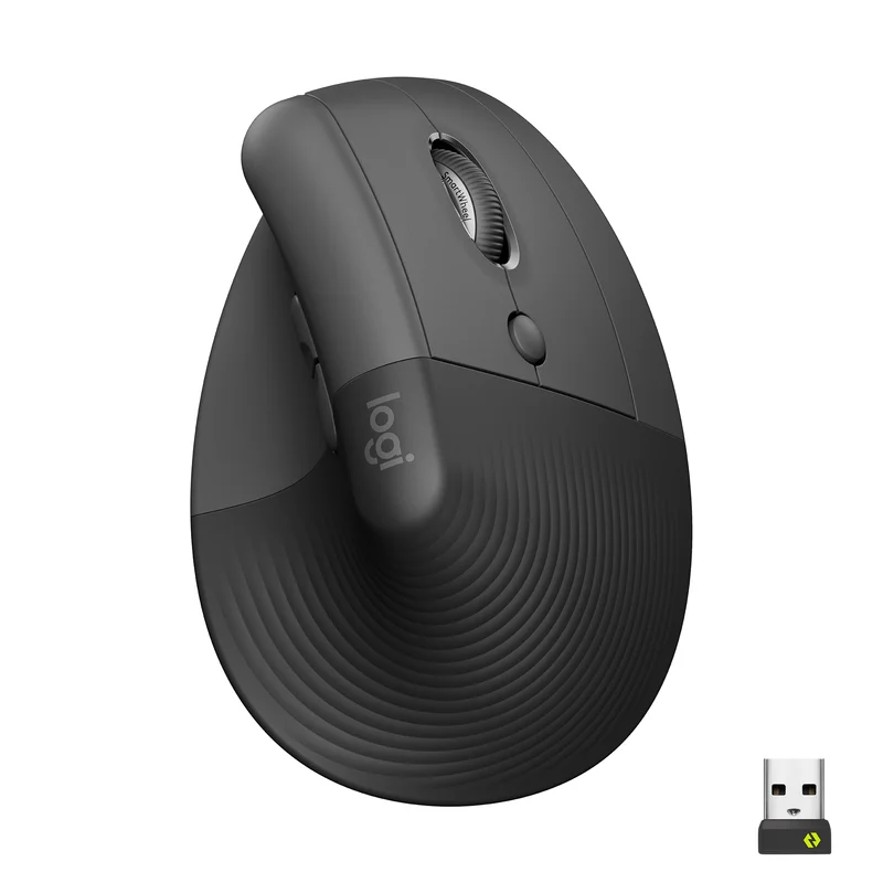 Product Image for Datormus - Logitech Lift Vertical Ergonomic Mouse - Grafitgrå - Trådlös mus | Webhallen