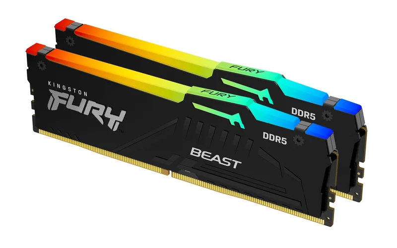 Product Image for Kingston Fury Beast RGB 32GB (2x16GB) / 5600MHz / DDR5 / CL40 / KF556C40BBAK2-32 - RAM-minne | Webhallen
