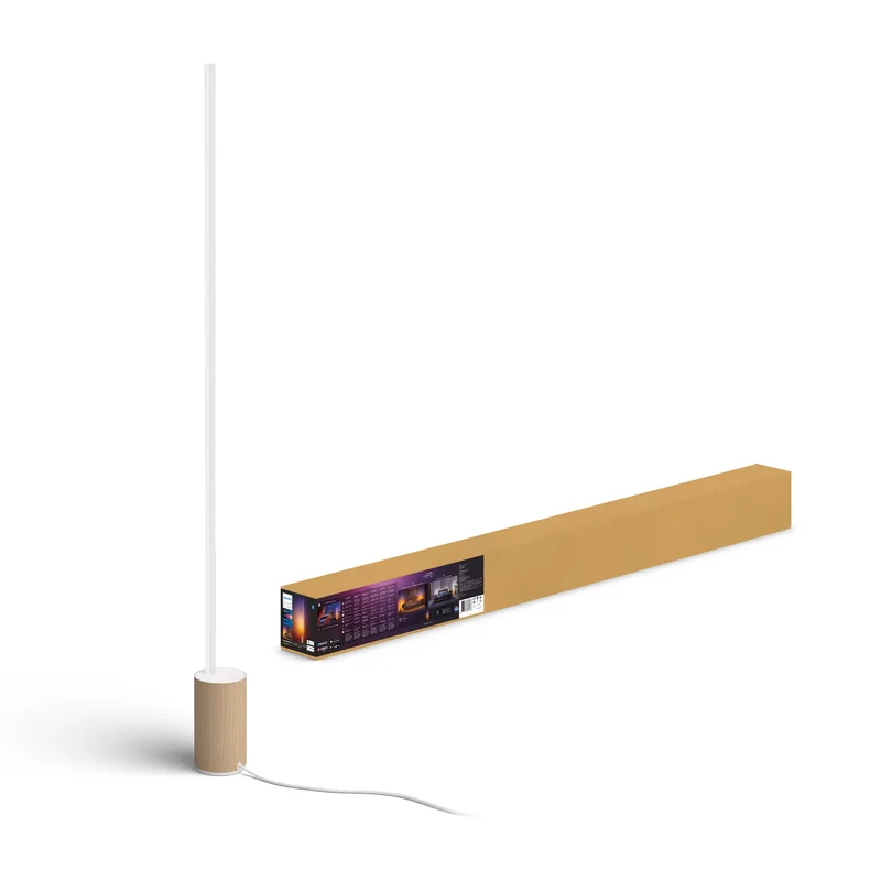 Product Image for Philips Hue White and Color Ambience Gradient Signe golvlampa / Oak - Philips Hue Armaturer | Webhallen