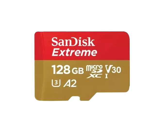 Product Image for SanDisk Extreme microSDXC - 128GB + SD Adapter + 1 år RescuePRO Deluxe / 190MB/s