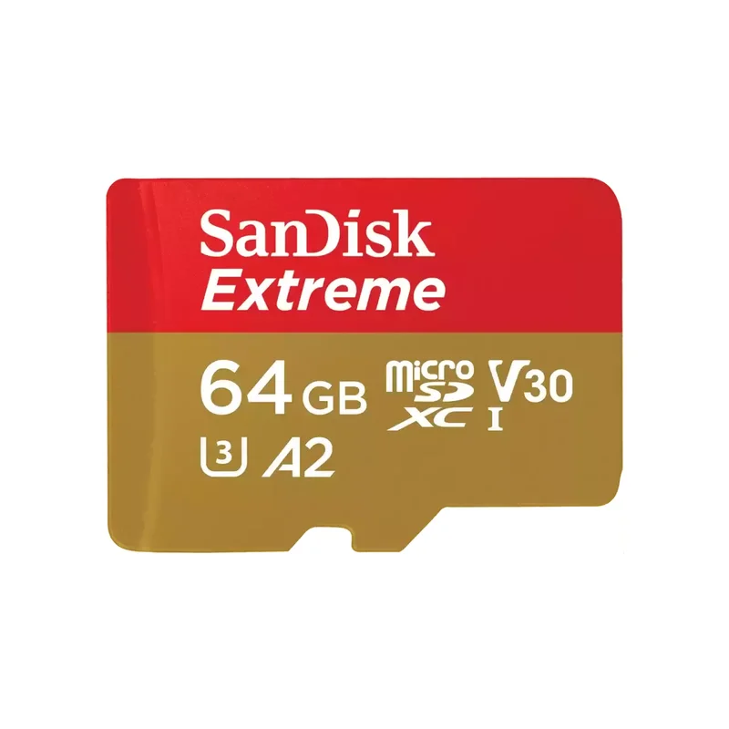 Product Image for SanDisk Extreme microSDXC - 64GB + SD Adapter + 1 år RescuePRO Deluxe / 190MB/s