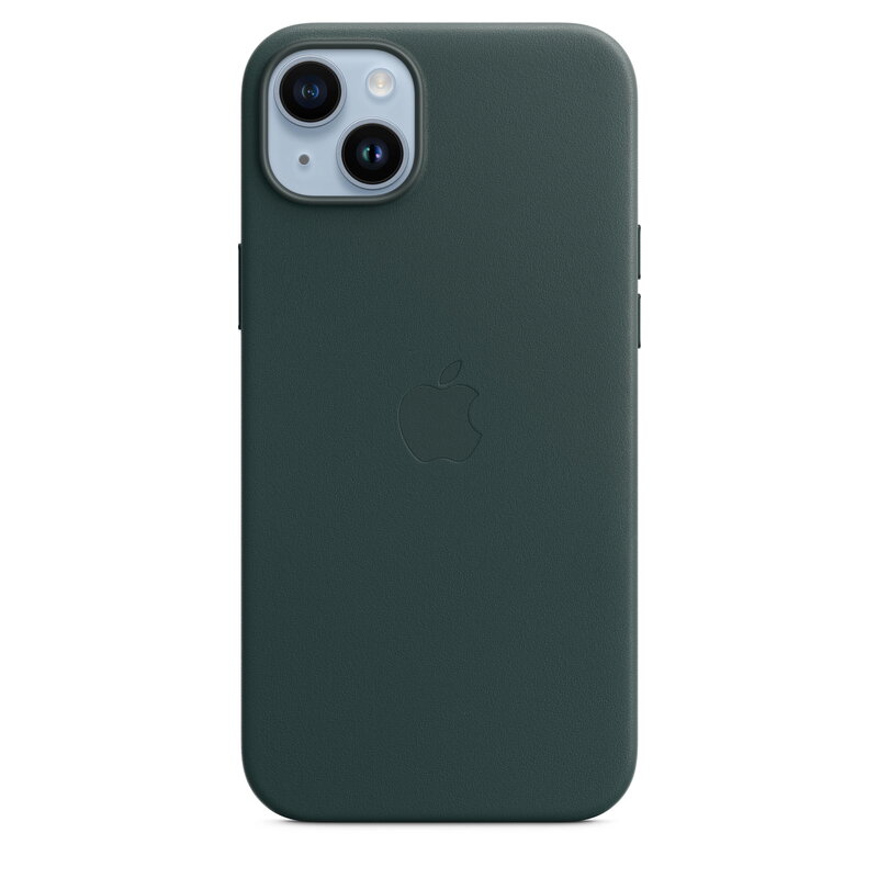 Apple iPhone 14 Plus Leather Case med MagSafe - Forest Green