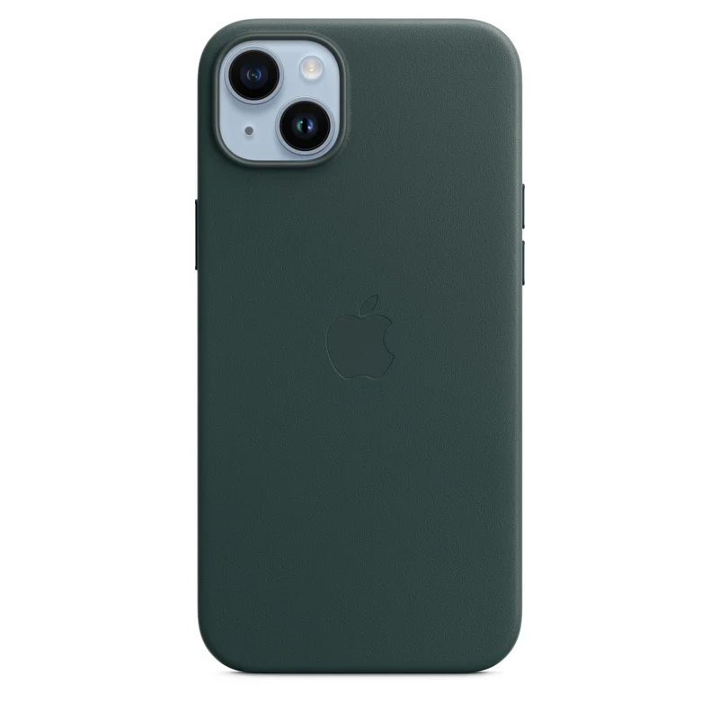 Product Image for Apple iPhone 14 Plus Leather Case med MagSafe - Forest Green