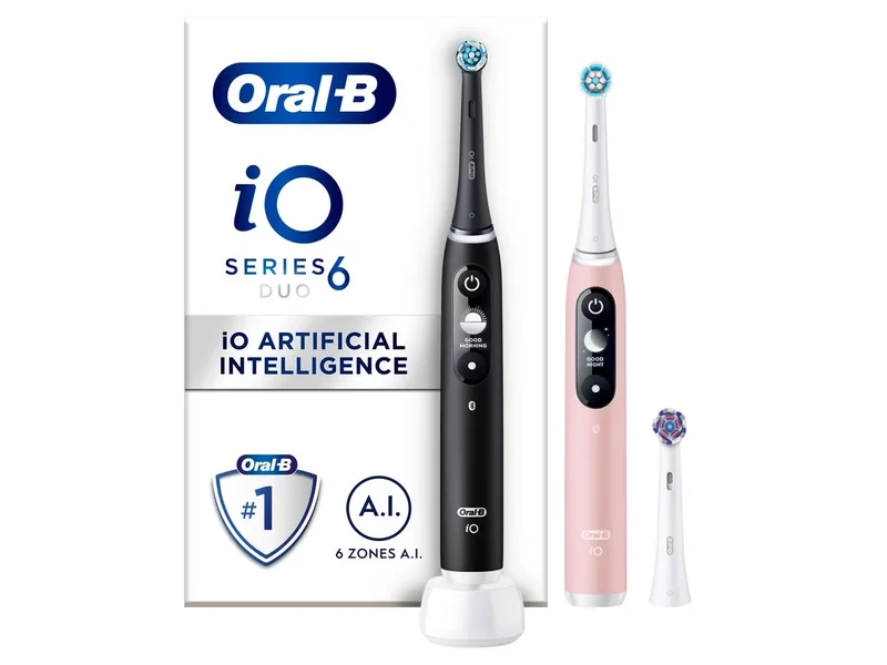 Product Image for Oral-B iO6 Duo Pack Black Lava / Pink Sand - Eltandborste | Webhallen