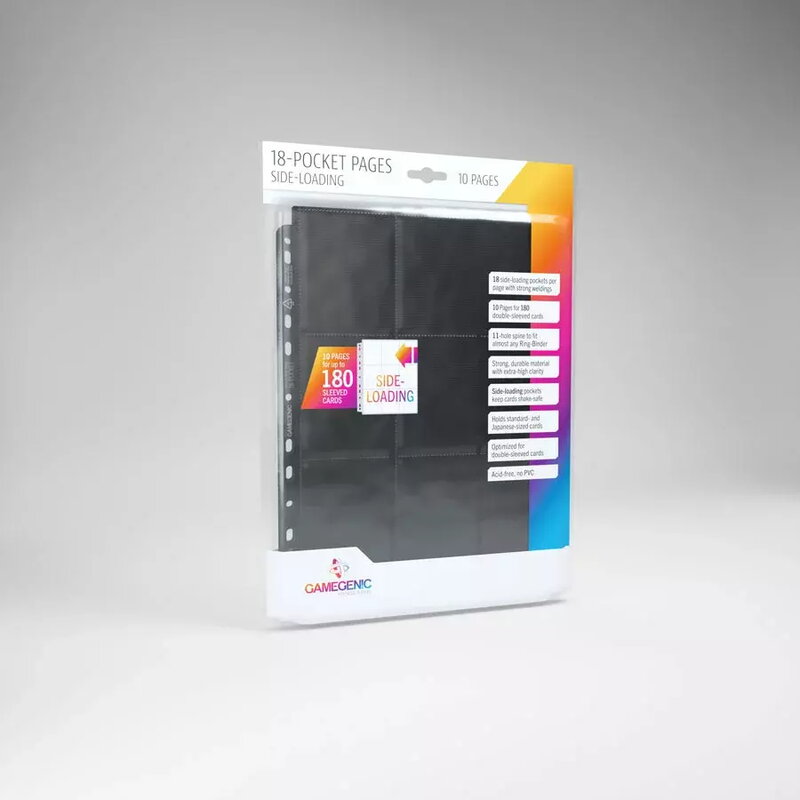 Gamegenic Sideload 9-Pocket Pages Black (10 Pages)