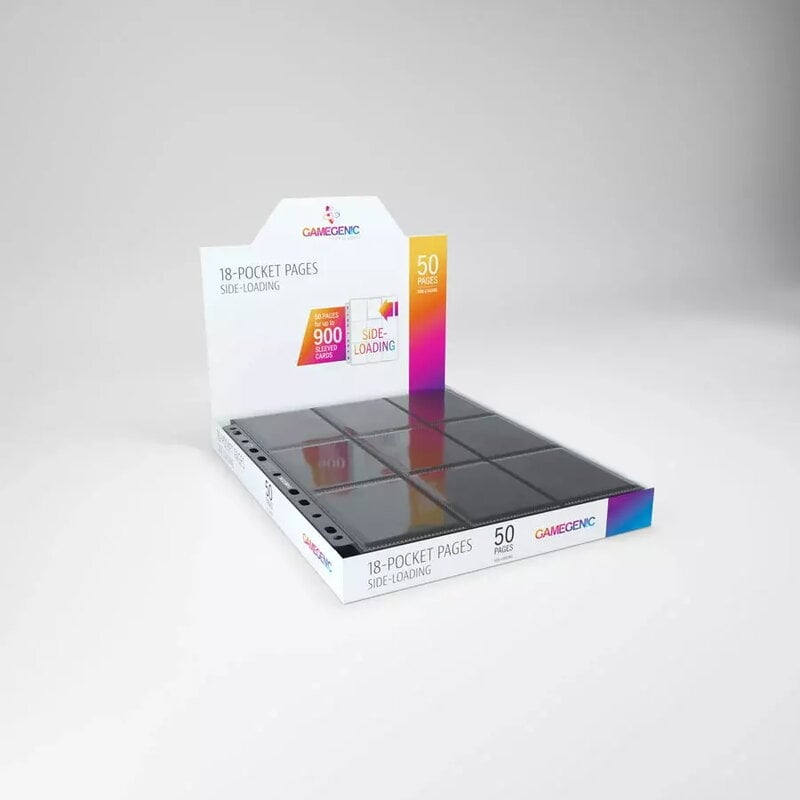 Gamegenic Sideload 9-Pocket Pages Black (50 Pages)