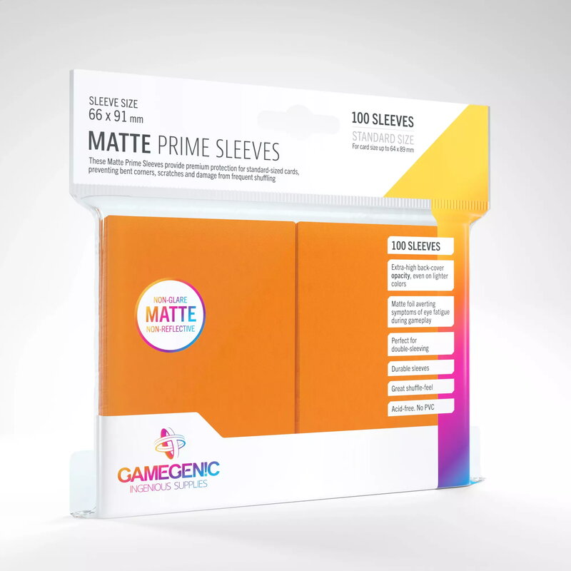 Gamegenic Matte Prime Sleeves Orange (100 st)