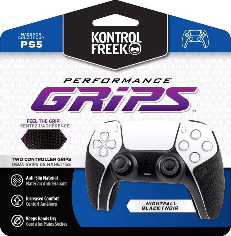 KontrolFreek Performance Grips (Black) - PS5