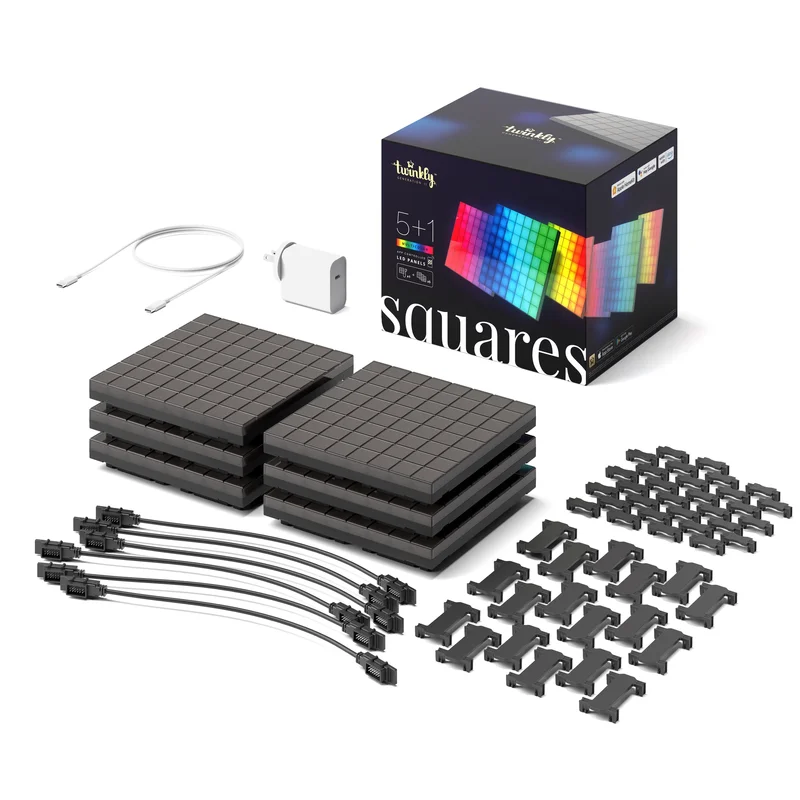 Product Image for Twinkly Squares - 1 Master + 5 Extensions Starter Kit - Belysning | Webhallen