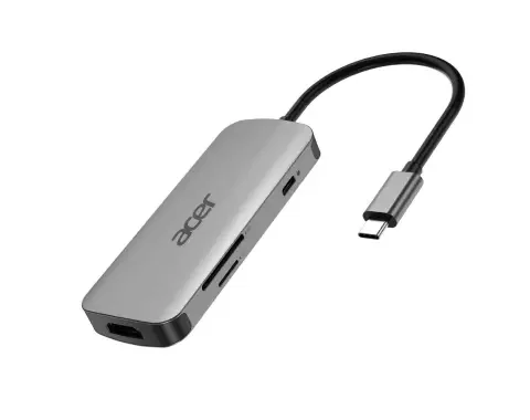 Product Image for Acer 7 port Mini Dock / USB-C / 7-in-1 / 100W laddning - Dockningsstation | Webhallen