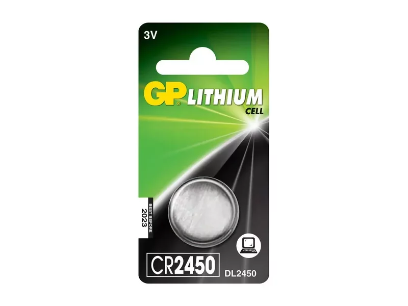 Product Image for GP Knappcellsbatteri CR 2450 Lithium (3V)