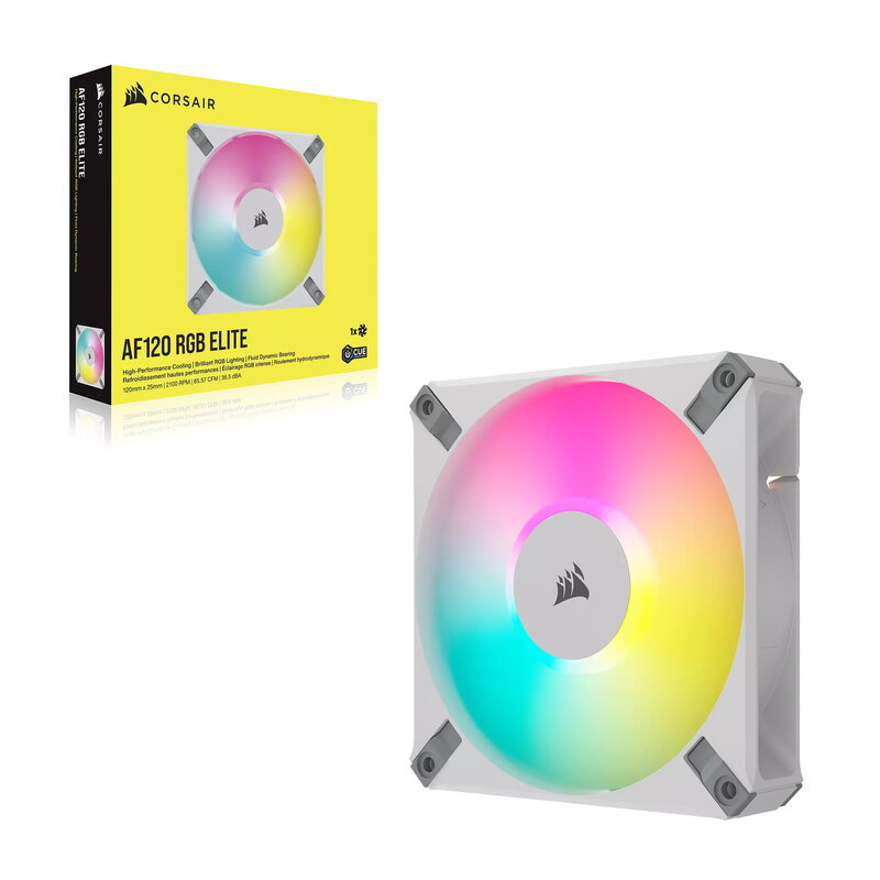 Corsair AF120 RGB Elite / iCUE-RGB / PWM / 120mm - Vit