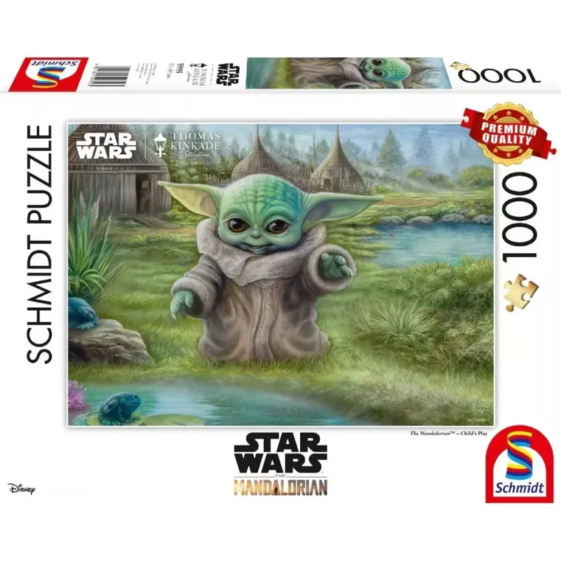 Product Image for Thomas Kinkade: Star Wars - The Mandalorian - Childs Play Pussel (1000 bitar) - Pussel | Webhallen