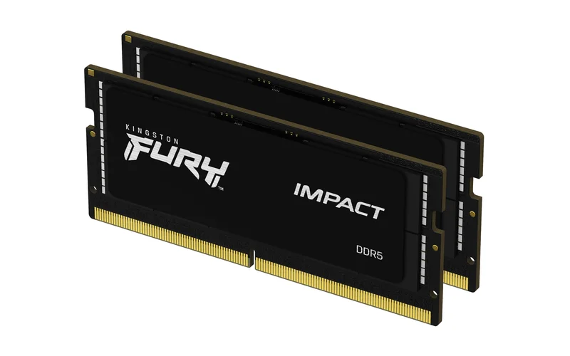 Product Image for Kingston Fury Impact 64GB (2x32GB) / 4800Mhz / SODIMM DDR5 / CL38 / KF548S38IBK2-64 - RAM-minne | Webhallen