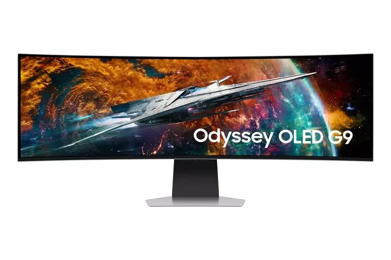 Product Image for Samsung Odyssey G9 OLED Curved / 49" / 5120 x 1440 / 240 Hz / 0,03ms / 1xHDMI,DP / FreeSync / VESA - Gamingskärm | Webhallen