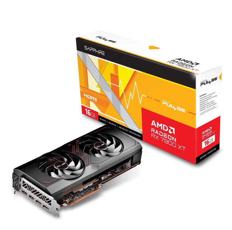 Sapphire PULSE RX 7800 XT 16GB GAMING Fyndvara klass 3