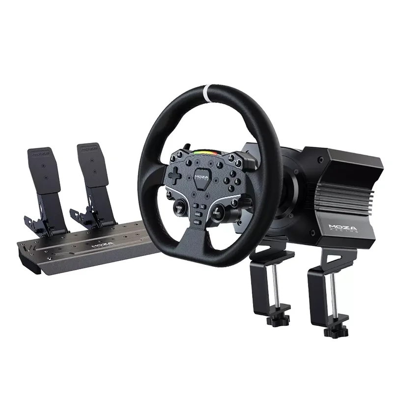 Product Image for MOZA R5 Racing Simulator (R5 direct-drive wheelbase, ES Steering Wheel, SR-P Lite Pedal) - Rattar | Webhallen